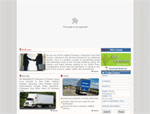 Tablet Screenshot of ganpatitransport.com